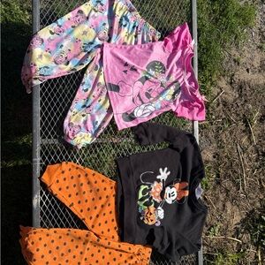 Disney Minnie Mouse Pink and Black Pajama Set